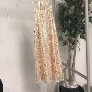Victoria’s Secret gold sequin halter size medium